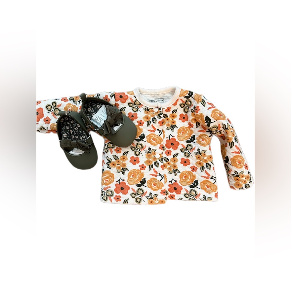 Baby Girl Floral Sweater Bundle 0-3mo
